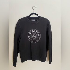 Club Monaco Sweater Black Vintage Crewneck